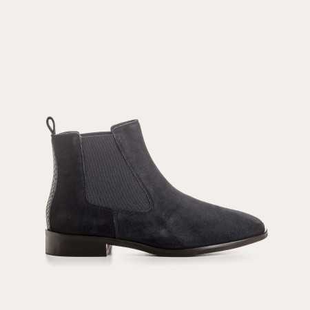 BOTTINES ZELLIE CUIR VELOURS