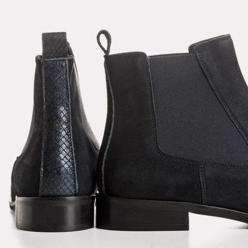 Boots Zellie en cuir velours – Élégance et confort | Reqins