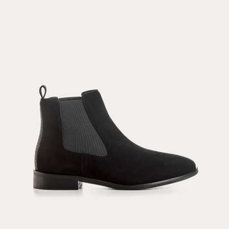 BOTTINES ZELLIE CUIR VELOURS