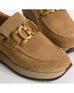 Baskets Cameo en cuir velours - Reqins