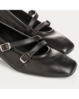 Ballerines Kalisha en cuir à talons - Reqins