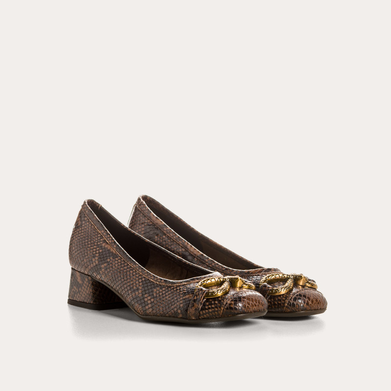 Koko Python Heel Ballerinas | Reqins