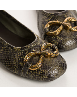 Ballerines Heve python | Reqins