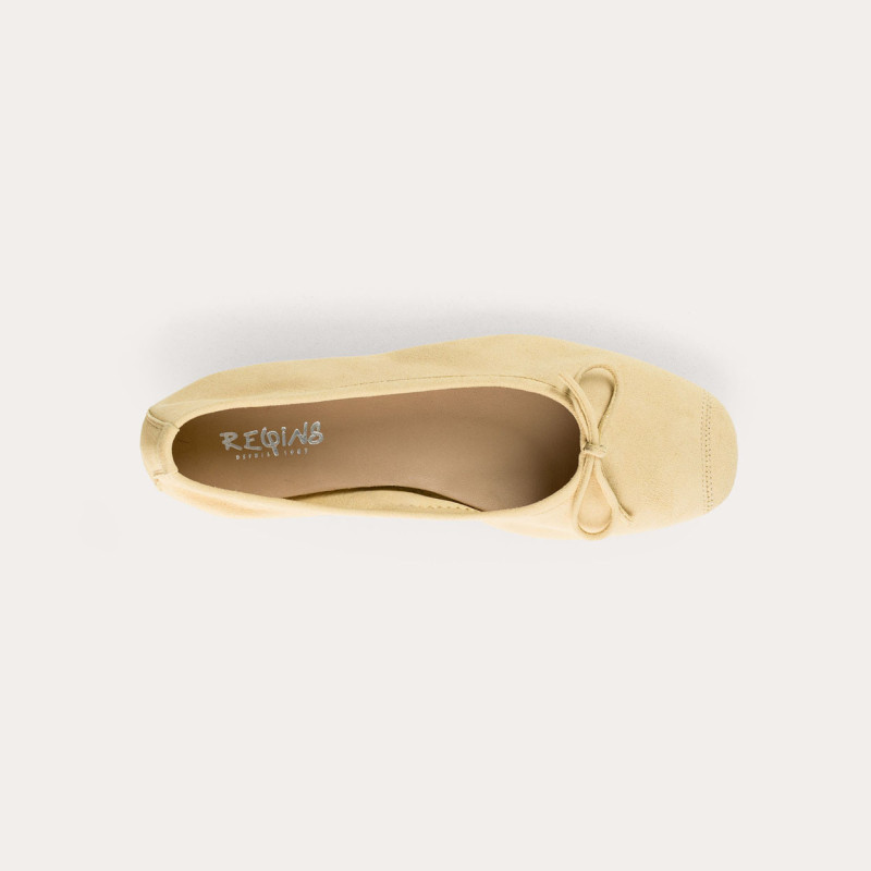 Harmony soft suede ballerinas