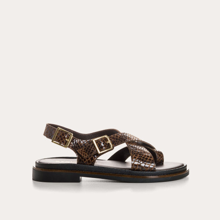 Sandales Laori en imprimé python - Style & Confort | Reqins