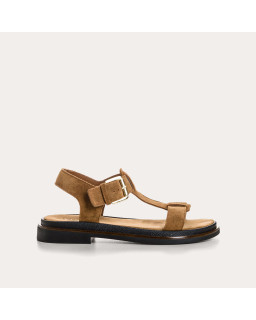 Sandales Laurelia en cuir velours - Silhouette Raffinée | Reqins