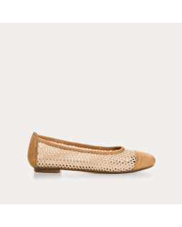 Halcine ballerinas in knitted knitting