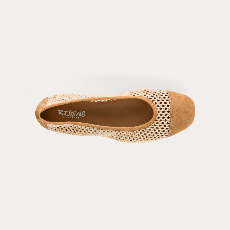 Halcine ballerinas in knitted knitting