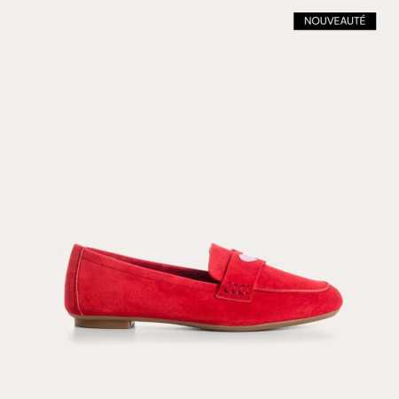 MOCASSINS HYMNIA CUIR VELOURS