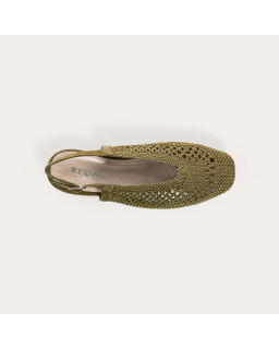 Ballerines slingback Cyrielle en crochet | Reqins