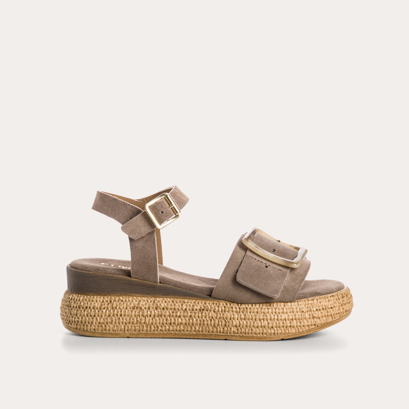 Yenari Suede Heeled Sandals | Reqins