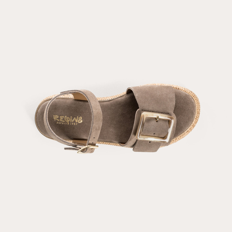 Yenari Suede Heeled Sandals | Reqins