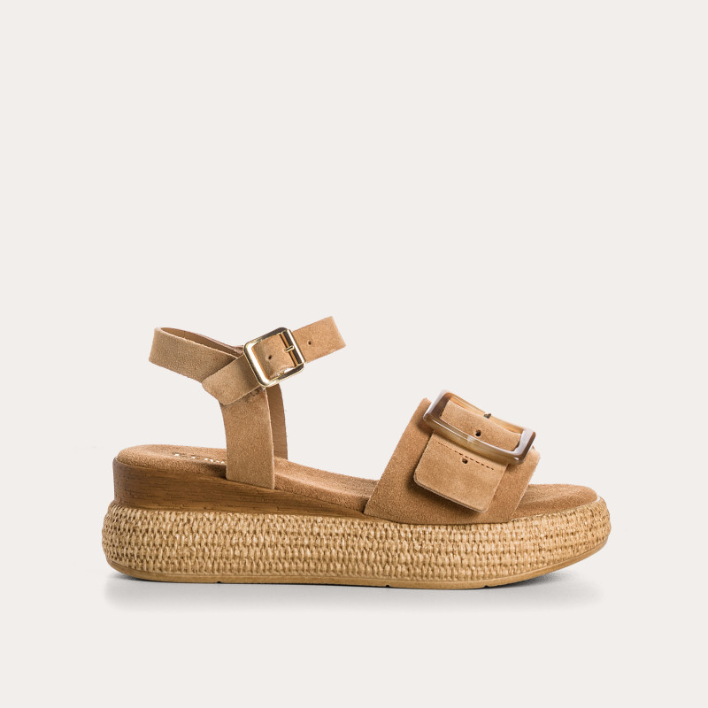 Yenari Suede Heeled Sandals | Reqins