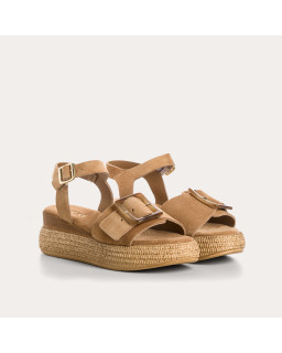 Yenari Suede Heeled Sandals | Reqins