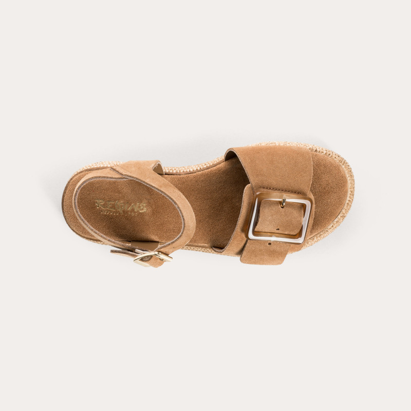 Yenari Suede Heeled Sandals | Reqins