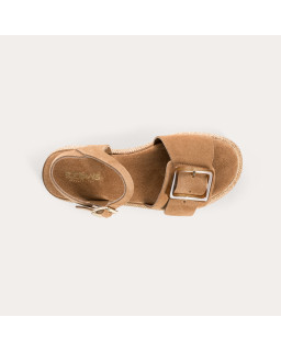 Yenari Suede Heeled Sandals | Reqins