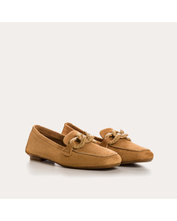 Hamaya suede loafers with buckles | Reqins