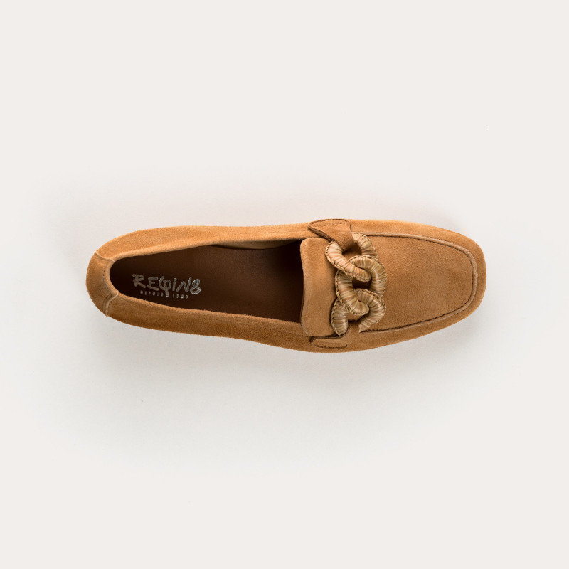 Hamaya suede loafers with buckles | Reqins