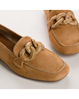 Hamaya suede loafers with buckles | Reqins