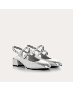 Babies slingbacks Rosewood dorées à double bride | Reqins