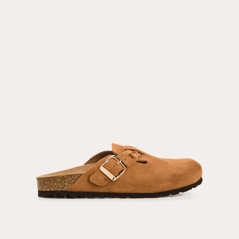 Medina buckled velvet leather Mules