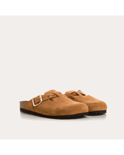 Medina buckled velvet leather Mules