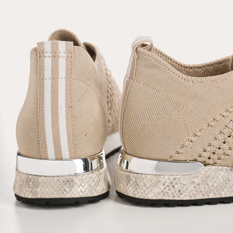 Sneakers Ines Crochet Lamé - Elegance