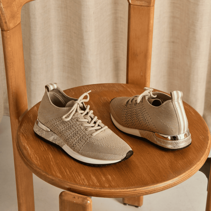 Sneakers Ines Crochet Lamé - Elegance