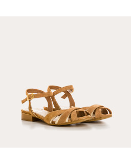 Sandales Palma en cuir velours éclat – Élégance & confort | Reqins