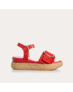 Yenari Suede Heeled Sandals | Reqins