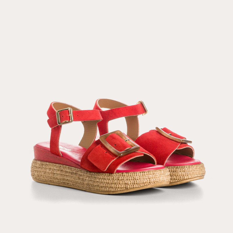 Yenari Suede Heeled Sandals | Reqins