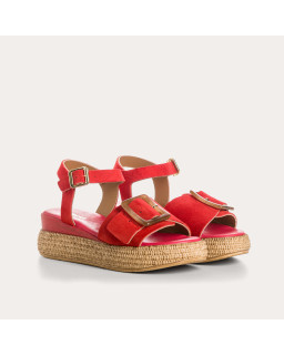 Yenari Suede Heeled Sandals | Reqins