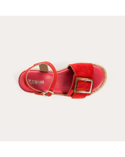 Yenari Suede Heeled Sandals | Reqins
