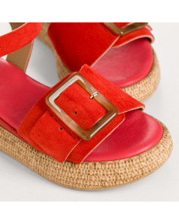Yenari Suede Heeled Sandals | Reqins