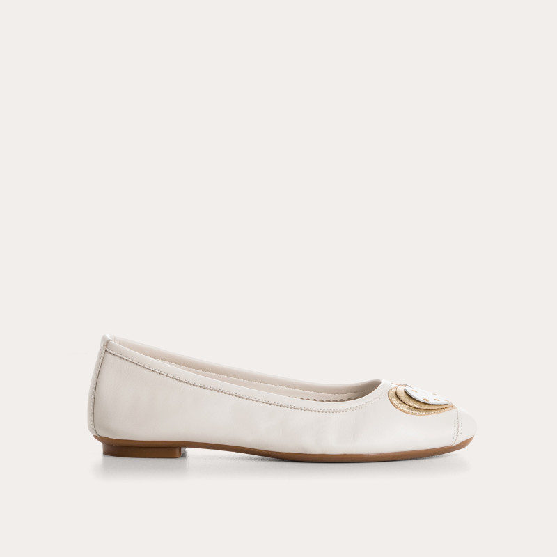 Ballerinas Holove leather and pea pattern