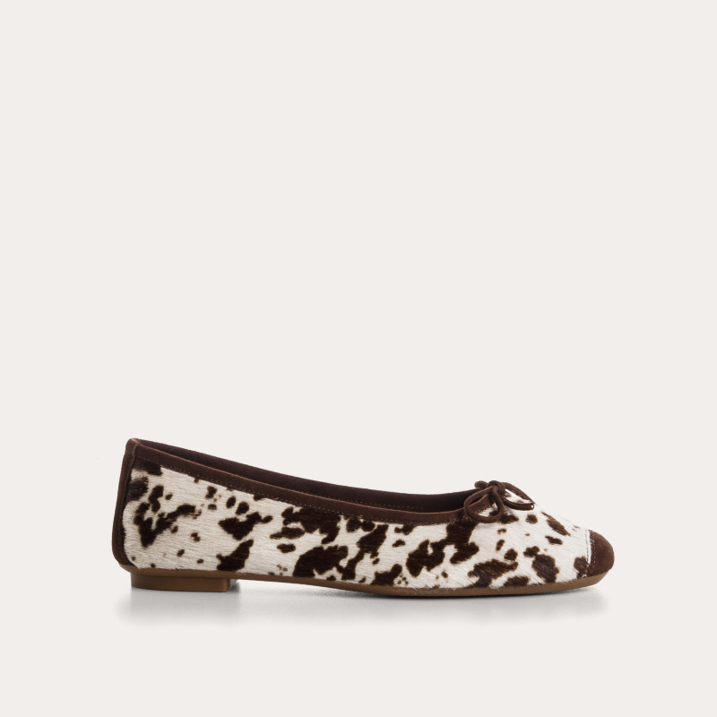 Ballerines Harmony vache en cuir imprimé | Reqins