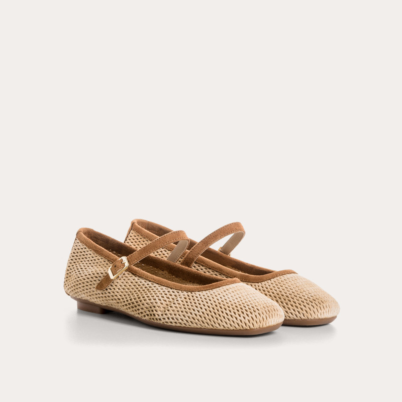 Babies Honor en cuir velours perforé | Reqins