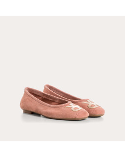 Ballerines Hopa en cuir velours/éclat | Reqins