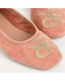 Ballerines Hopa en cuir velours/éclat | Reqins