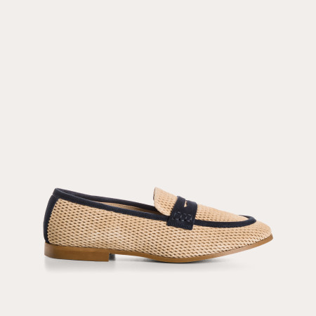 Loafers Florine in bicolored perforated suede