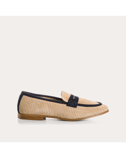 Loafers Florine in bicolored perforated suede