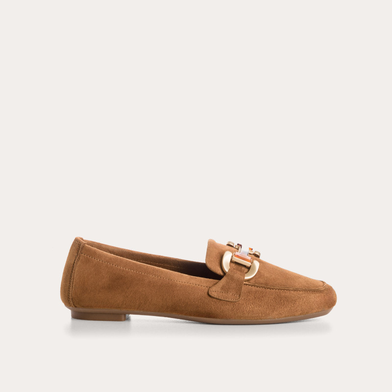 MOCASSINS HEVANO CUIR VELOURS