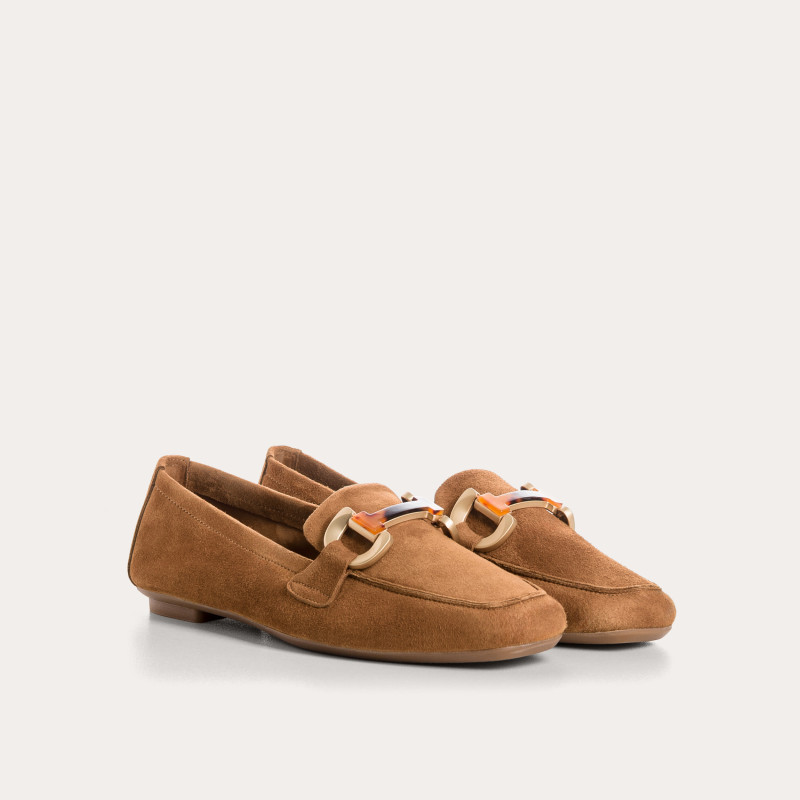 MOCASSINS HEVANO CUIR VELOURS