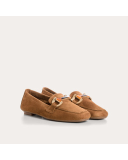 MOCASSINS HEVANO CUIR VELOURS
