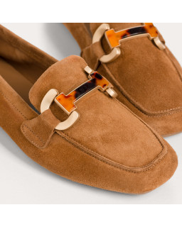 MOCASSINS HEVANO CUIR VELOURS