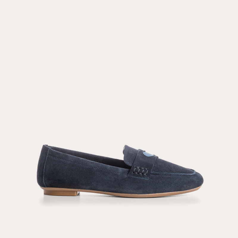 MOCASSINS HYMNIA CUIR VELOURS