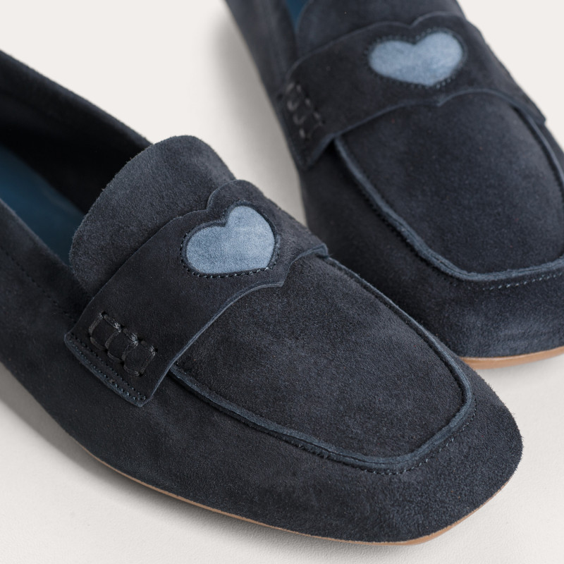 MOCASSINS HYMNIA CUIR VELOURS