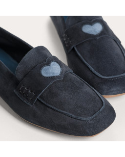 MOCASSINS HYMNIA CUIR VELOURS
