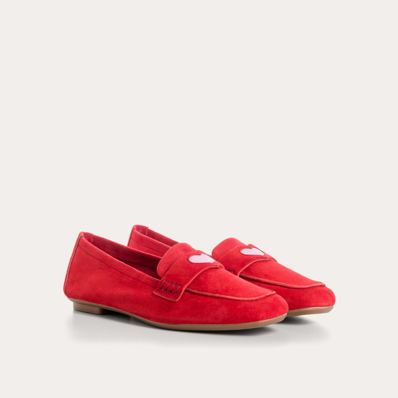 MOCASSINS HYMNIA CUIR VELOURS