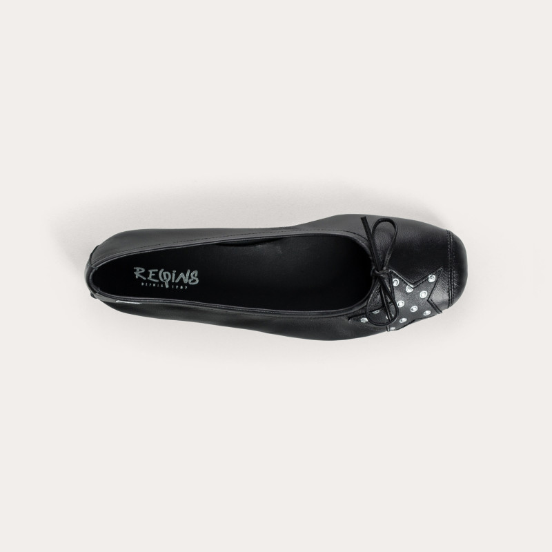 Hello Polka dot leather ballerinas | Playful chic | Reqins